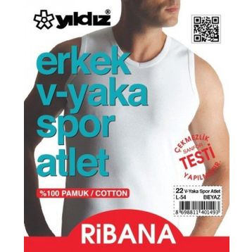 Yıldız 22 V Yaka Sıfır Kol Atlet