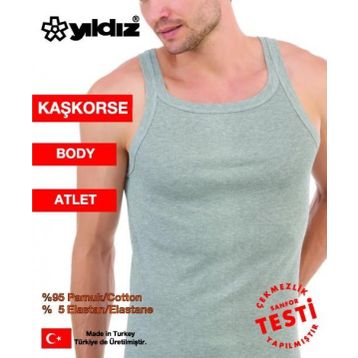 Yıldız 312 Erkek Likralı Kaşkorse Body Atlet