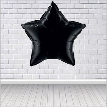 Yıldız 45 cm Siyah Folyo Balon