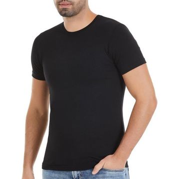 Yıldız 91 Siyah 3 Adet Likralı Kısa Kollu Erkek T-Shirt Fanila