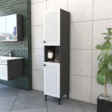 Yıldız Elegance Luxe Beyaz Banyo Boy Dolabı