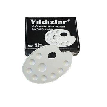Yıldızlar NO:138 Büyük Godeli Oval Resim Paleti