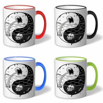 Ying Yang Porselen Kupa Bardak