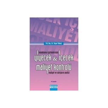 YIYECEK - İÇECEK MALIYET KONTROLÜ - YAŞAR YILMAZ
