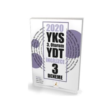 YKS 3. Oturum YDT İngilizce 3 Deneme Sınavı Dilek Gökmen Pelikan Tıp Teknik Yayınları