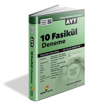 Yks Ayt 10 Fasikül Deneme Aydın Yayınları