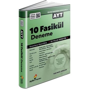 Yks Ayt 10 Fasikül Deneme Aydın Yayınları