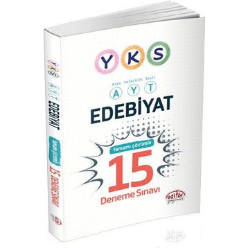 YKS-AYT Edebiyat Tamamı Çözümlü 15 Deneme Sınavı - kollektif
