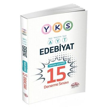 YKS-AYT Edebiyat Tamamı Çözümlü 15 Deneme Sınavı - kollektif