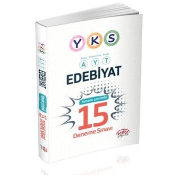YKS-AYT Edebiyat Tamamı Çözümlü 15 Deneme Sınavı - kollektif