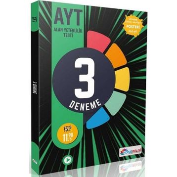 YKS AYT Fasikül 3 Deneme Video Çözümlü Köşebilgi Yayınları
