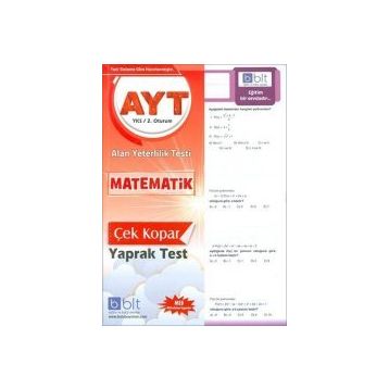 Yks Ayt Matematik Çek Kopar Yaprak Test-Bulut Yayınları