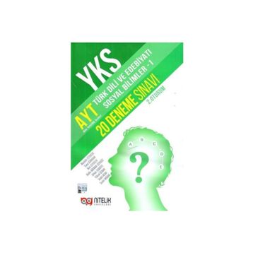 YKS AYT Türk Dili Ve Edebiyatı Sosyal Bilimler 1 - 20 Deneme Sınavı Nitelik Yayınları
