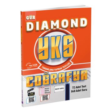 YKS Diamond Coğrafya Tamamlama Yaprak Testleri - Gür Yayınları