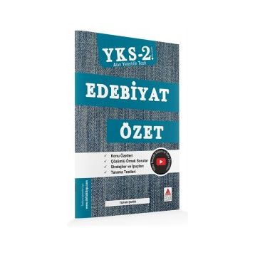 Yks Edebiyat Özet 2. Oturum-Delta Kültür Kitap