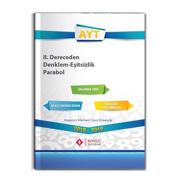 YKS II. Dereceden Denklem - Eşitsizlik - Parabol 2. Oturum - Sonuç Yayınları Komisyon