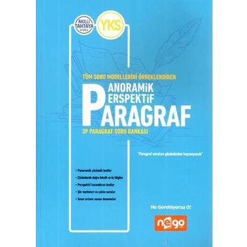 YKS Panoramik Perspektif Paragraf Soru Bankası Kolektif Nego Yayınları
