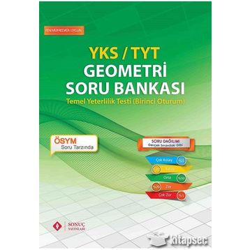 YKS TYT 1. Oturum Geometri Soru Bankası Sonuç Yayınları