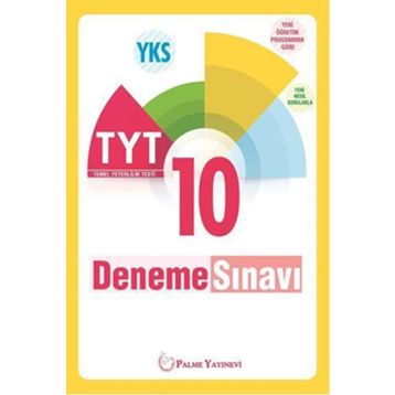 YKS TYT 10 Deneme Sınavı Kollektif Palme Yayıncılık Sınav Kitapları