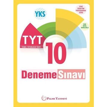 YKS TYT 10 Deneme Sınavı Kollektif Palme Yayıncılık Sınav Kitapları