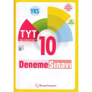 YKS TYT 10 Deneme Sınavı Palme Yayınevi