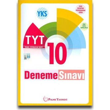 YKS TYT 10 Deneme Sınavı Palme Yayınevi