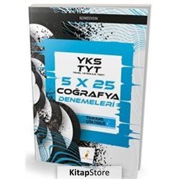 YKS TYT 2019 5x25 Coğrafya Denemeleri Kollektif Pelikan Tıp Teknik Yayınları