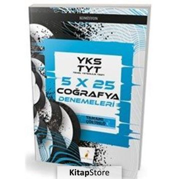 YKS TYT 2019 5x25 Coğrafya Denemeleri Kollektif Pelikan Tıp Teknik Yayınları
