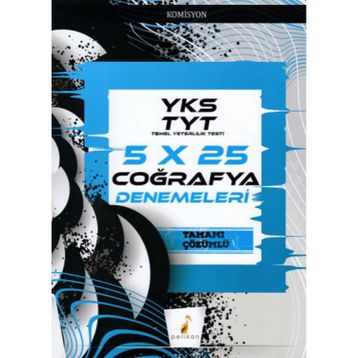 YKS TYT 5x25 Coğrafya Denemeleri Pelikan Yayınları
