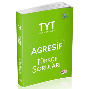 YKS TYT Agresif Türkçe Soruları Soru Bankası Editör Yayınları
