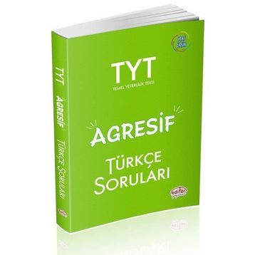 YKS TYT Agresif Türkçe Soruları Soru Bankası Editör Yayınları