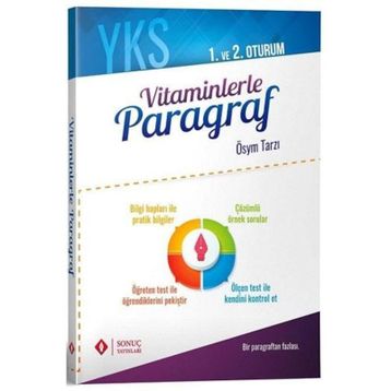 YKS TYT AYT Vitaminlerle Paragraf-Sonuç Yayınları