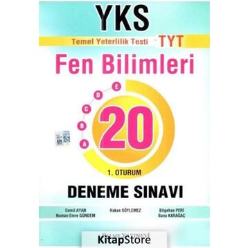 YKS TYT Fen Bilimleri 20 Deneme Sınavı Kollektif Palme Yayıncılık Sınav Kitapları
