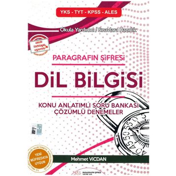 YKS TYT KPSS ALES Paragrafın Şifresi Dil Bilgisi Konu Anlatımlı Soru Bankası Paragrafın Şifresi Yayıncılık