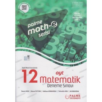 YKS TYT Matematik 15 Deneme Video Çözümlü Mathe Serisi-Palme Yayınevi
