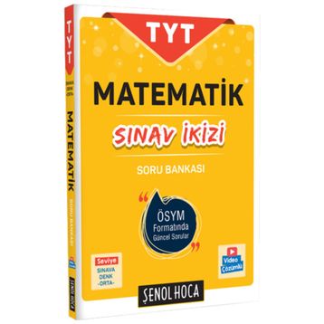 YKS TYT Matematik Sınav İkizi Soru Bankası-Şenol Hoca Yayınları
