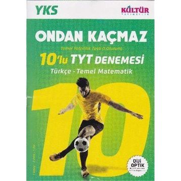 YKS TYT Ondan Kaçmaz 10 lu Denemesi Türkçe Temel Matematik Kültür Yayıncılık - Kültür Yayınları Komisyon