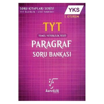 YKS TYT Paragraf Soru Bankası - Karekök Yayınları