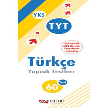 YKS TYT Türkçe 60 Yaprak Test Nitelik Yayınları