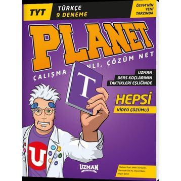 YKS TYT Türkçe Planet 9 Deneme Video Çözümlü-Uzman Yayınları