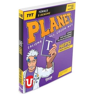 YKS TYT Türkçe Planet 9 Deneme Video Çözümlü-Uzman Yayınları
