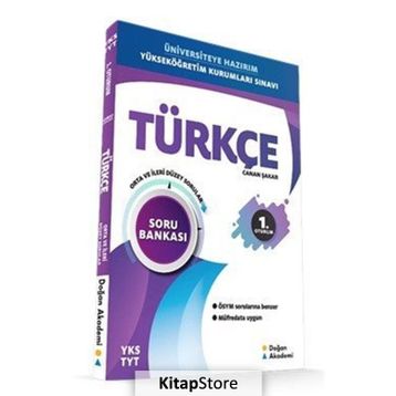 YKS TYT Türkçe Soru Bankası Orta İleri Düzey - Doğan Akademi