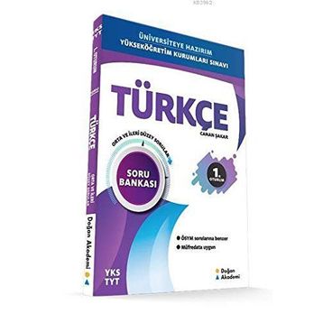 YKS TYT Türkçe Soru Bankası Orta İleri Düzey - Doğan Akademi