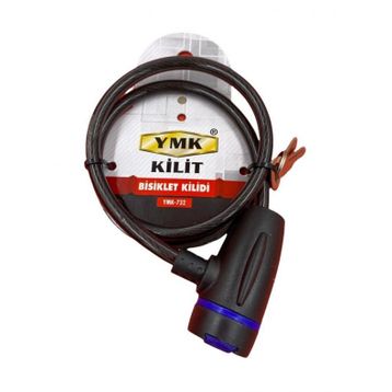 YMK 732 8 mm x 65 cm Bisiklet Kilidi