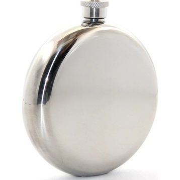 Ynt İthalat ALK2677 Paslanmaz Çelik Yuvarlak 8 Oz Tekli Matara