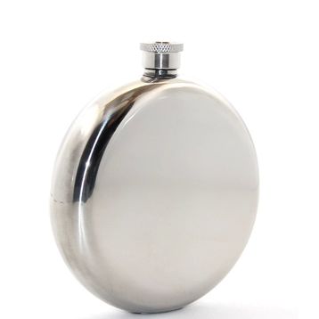 Ynt İthalat ALK2677 Paslanmaz Çelik Yuvarlak 8 Oz Tekli Matara
