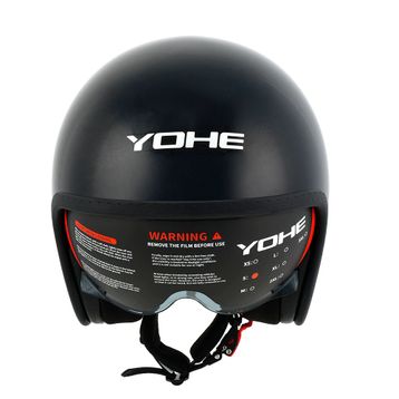 Yohe 880 Shiny Black Red Motor Kaskı