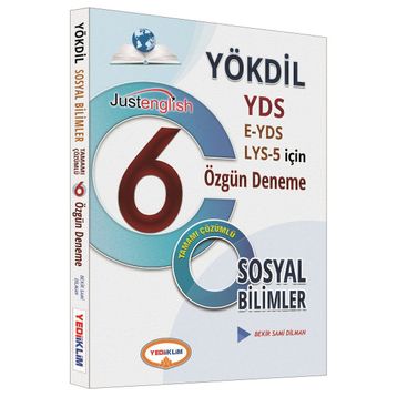 YÖKDİL Sosyal Bilgiler Tamamı Çözümlü 6 Özgün Deneme - Bekir Sami Dilman