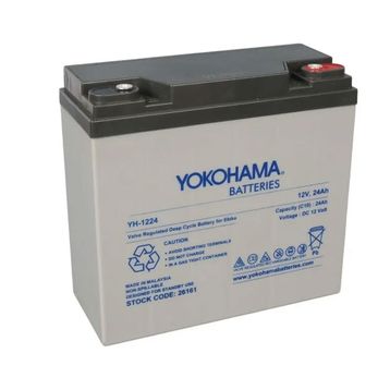 Yokohama YH-1224 12 Volt 24 Amper Elektrikli Bisiklet Aküsü