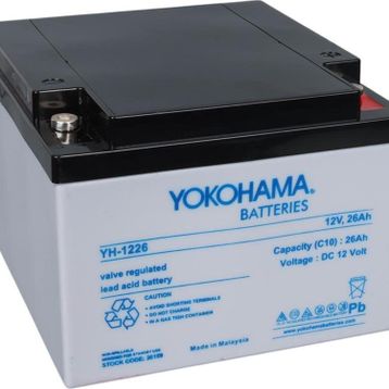 Yokohama YH-1226 12 V 26 Amper Kuru Akü